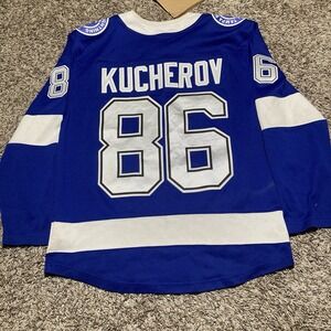 Nikita Kucherov Tampa Bay Lightning Blue Jersey Mens Small Blue NHL